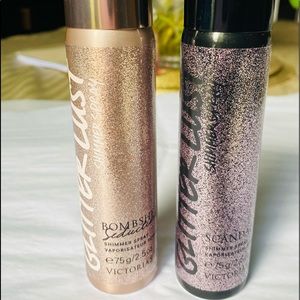2 Victoria Secret Fragrance Lust Shimmer Spray